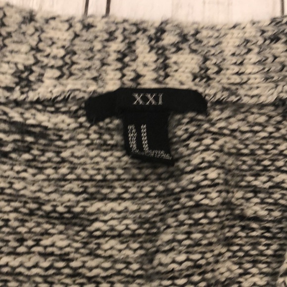 Forever 21 Gray and White Button Up Grandpa Sweater - Picture 3 of 3